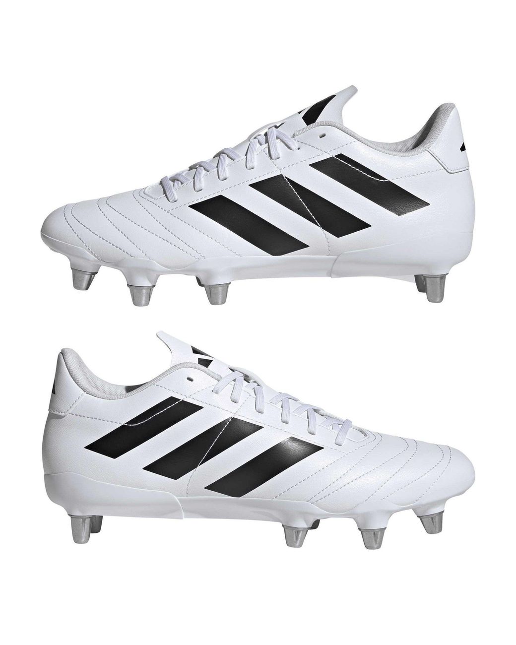 Adidas White Kakari Adults Soft Ground Rugby Boots for men
