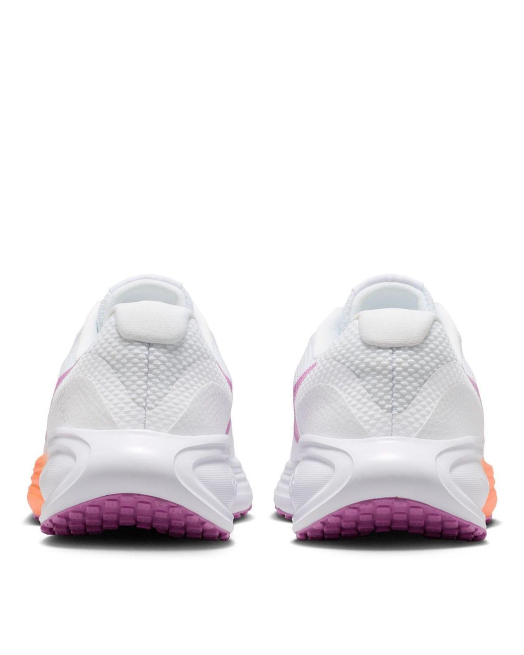 Nike White Revolution 8 Road Running Shoes