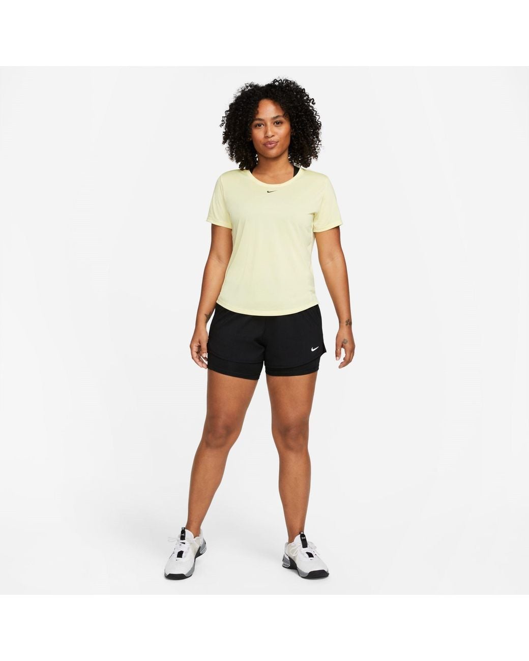 Nike Blue One Dri-Fit Mid-Rise 3 2-In-1 Shorts