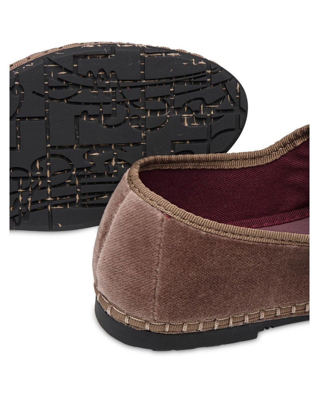Flabelus Brown Velvet Mary Jane