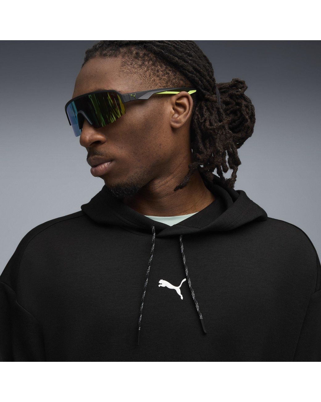 PUMA Black Cloudspun Performance Hoodie for men