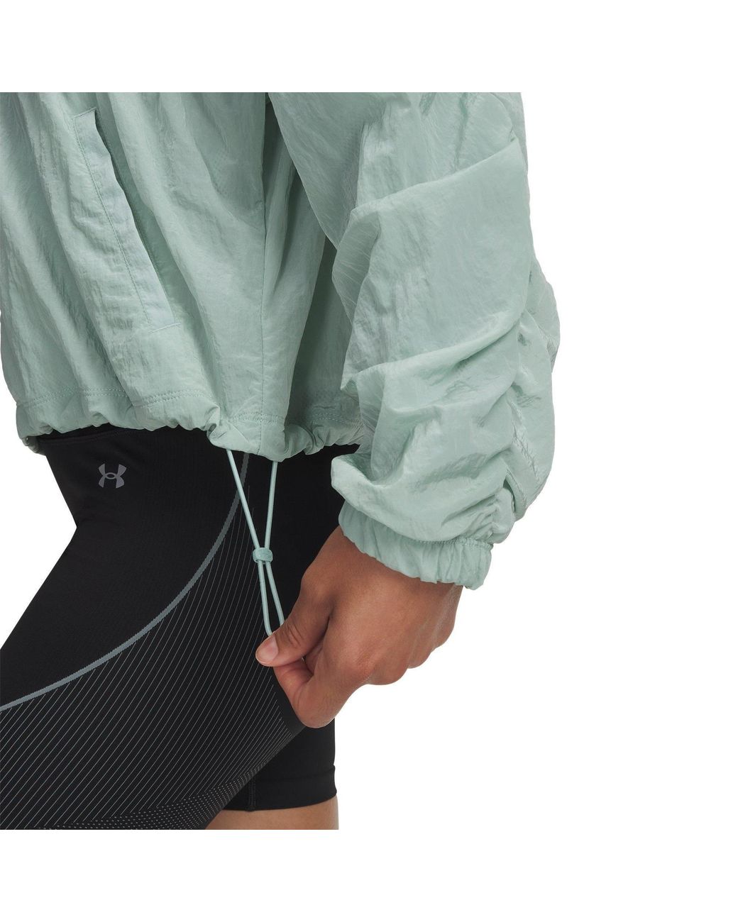 Under Armour Green Rival Woven Bungee Jacket