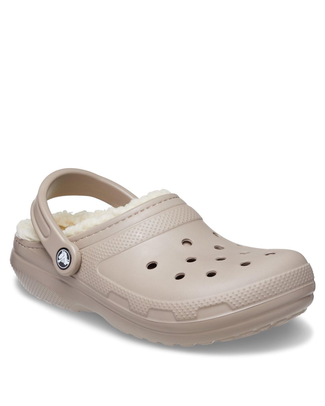 CROCSTM Natural Classic Lined Mule Slippers