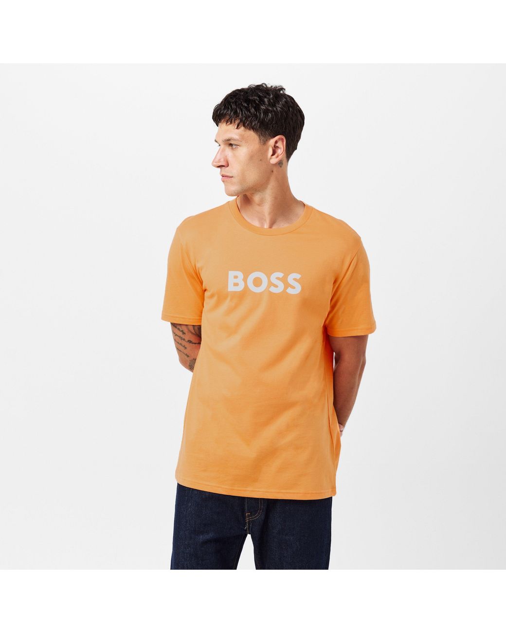 Boss Orange Bodywear Short Sleeve T-Shirt With Logo Print Detail for men