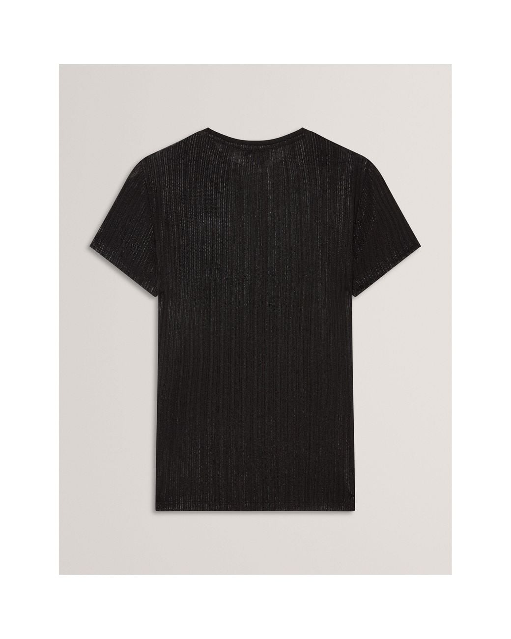 Ted Baker Black Metallic Slim Fit T-Shirt