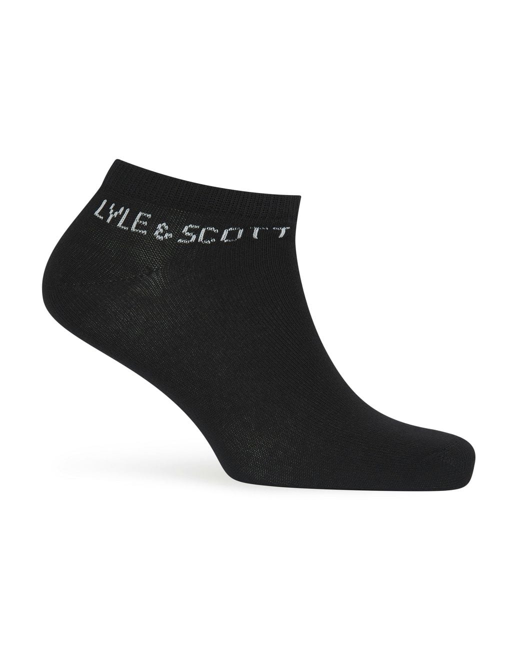 Lyle & Scott Black Lyle Pk Of 3 Ank Soc for men