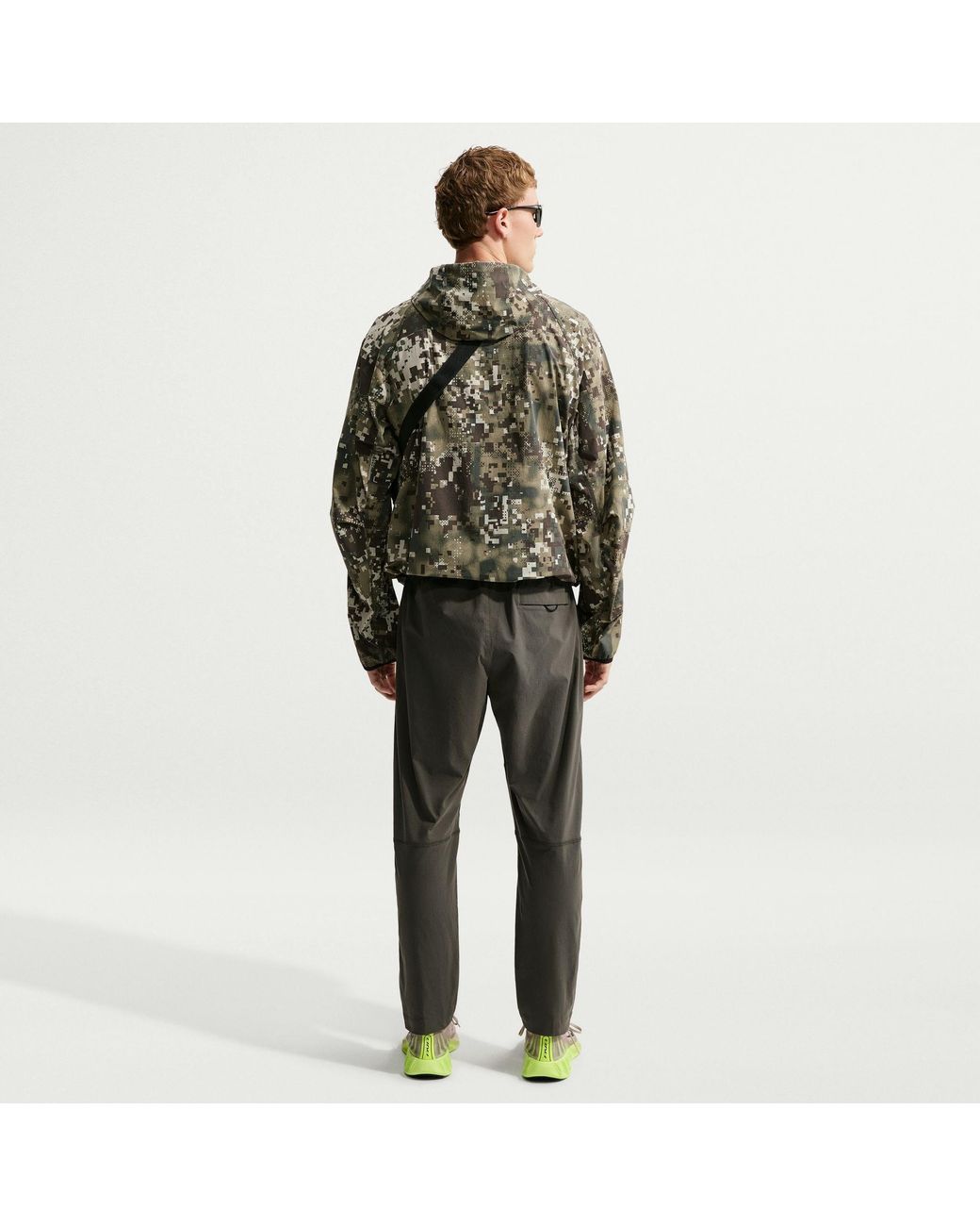 Nike Green Open Hem Woven Joggers for men