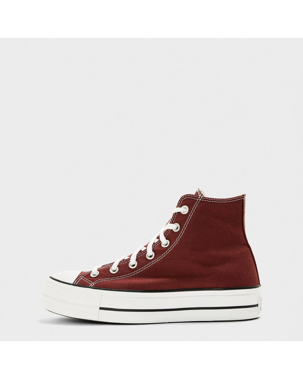 Converse Red All Star Platform High Top Trainers
