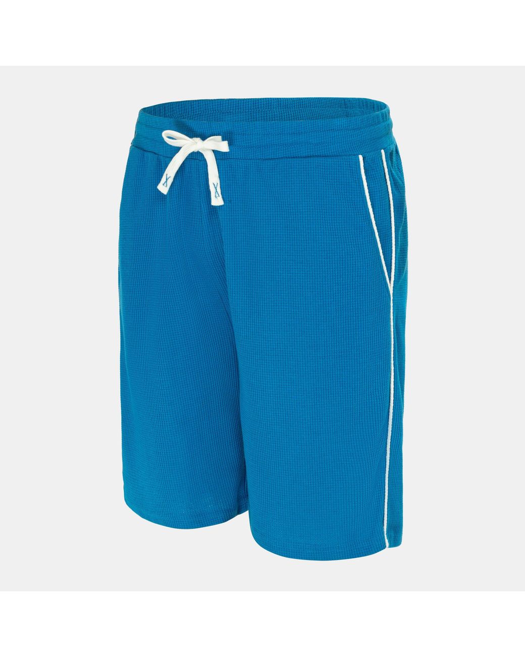 Fabric Blue Waffle Shorts for men