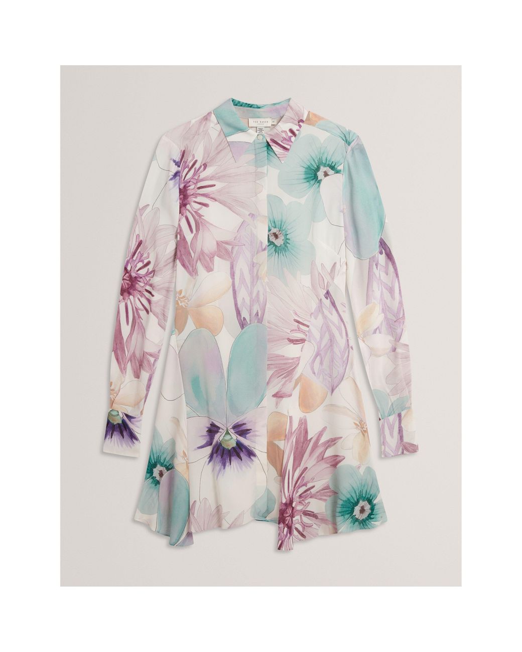 Ted Baker White Mini Shirt Dress