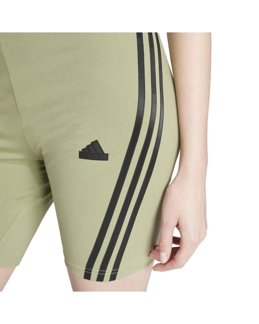 Adidas Green Future Icons 3-Stripes Cycling Shorts