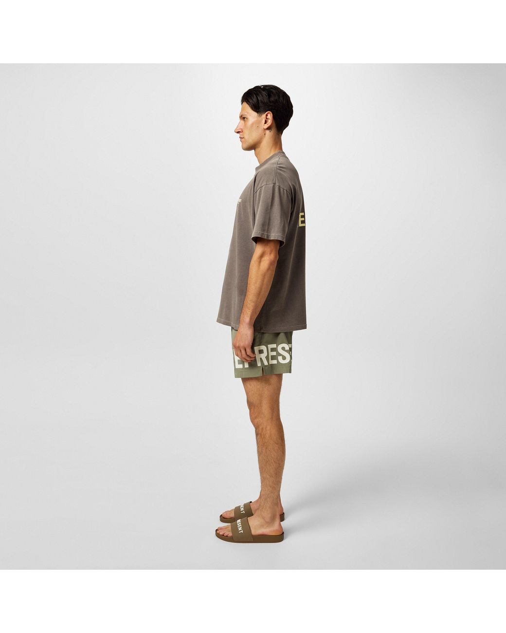Represent Owners Club Luxury Aesthetics Sliders Sandals in Brown for ...