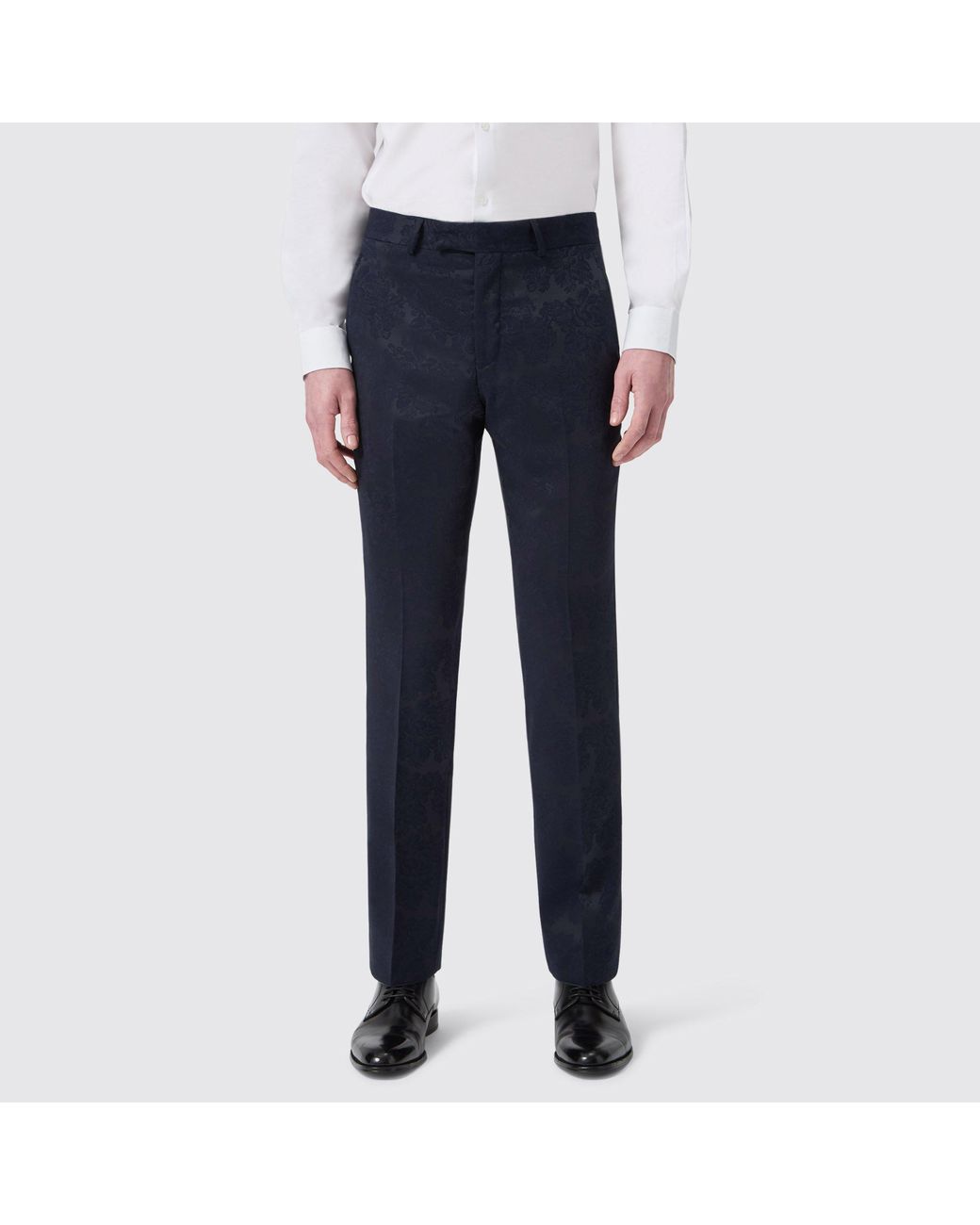 Twisted Tailor Blue Minerva Slim Fit Tux Trouser for men