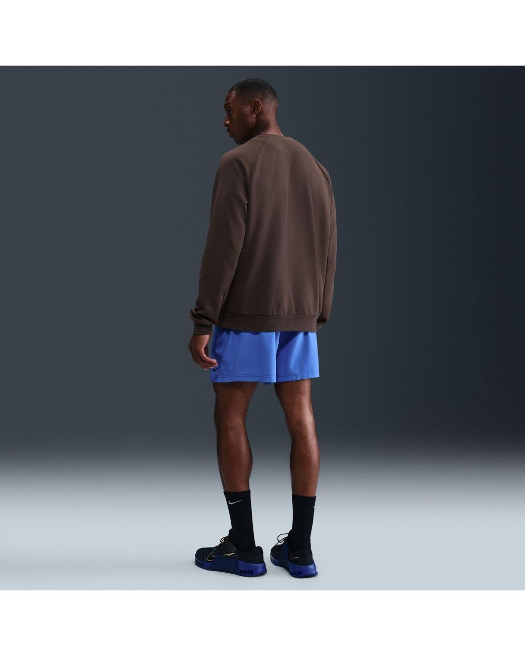 Nike Brown Primary Uv Long Sleeve Performance T-Shirt for men