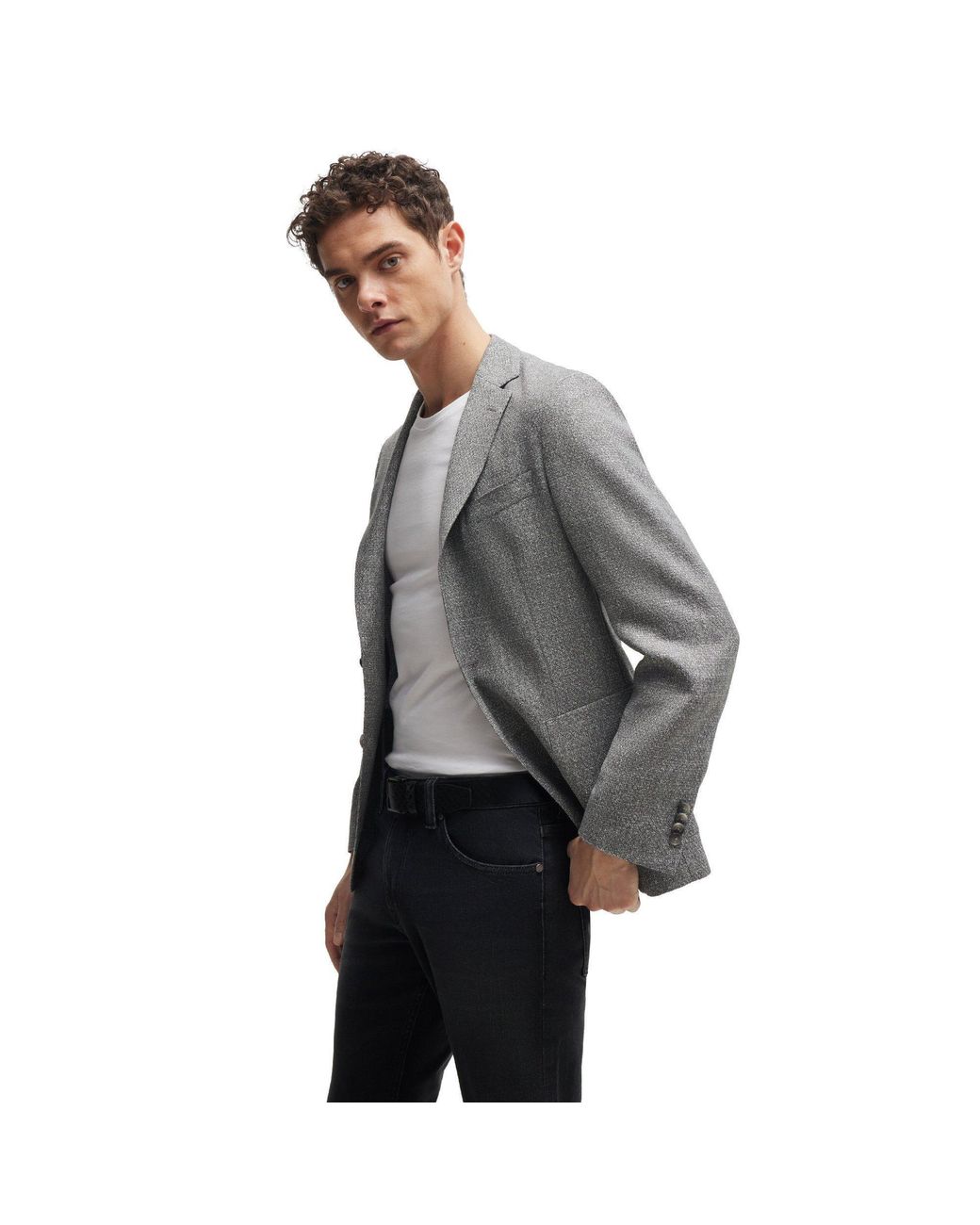 Boss Gray C Hanry Formal Jacket for men
