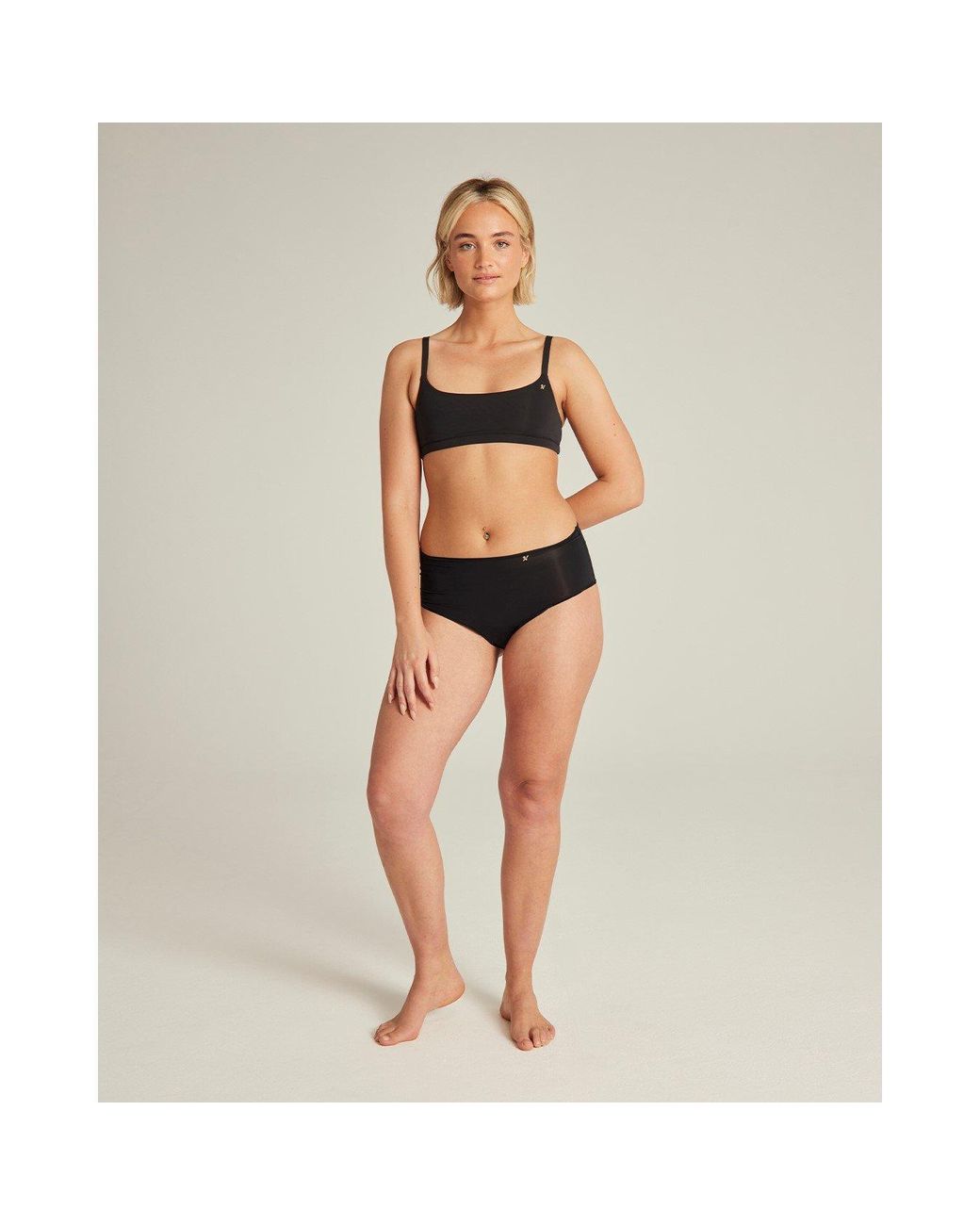Nudea Black The High Waist Brief Second Skin Stretch