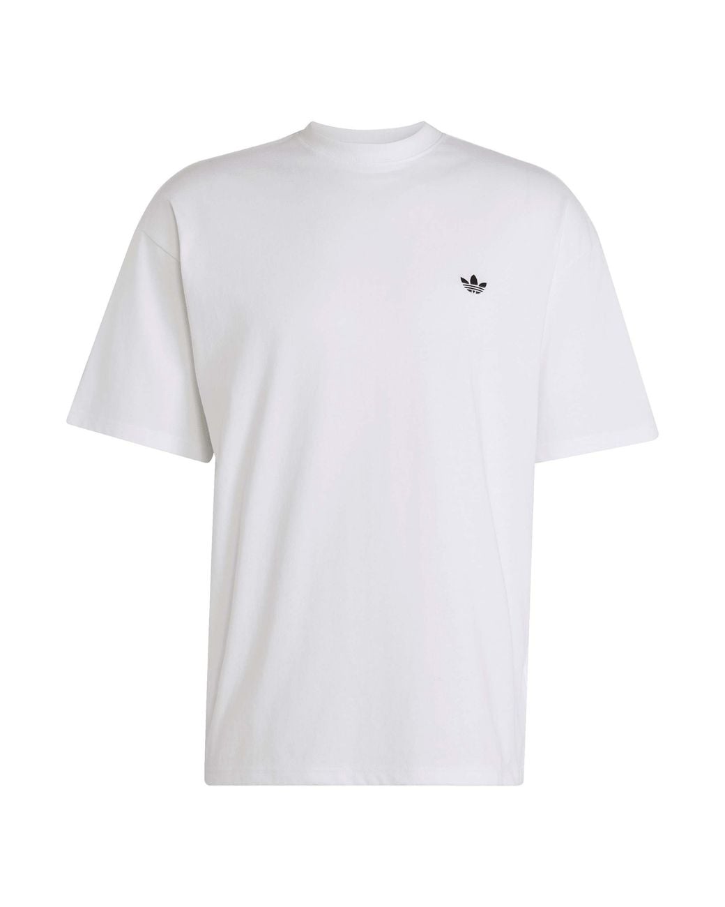 Adidas Originals White Essentials Loose Cotton T-Shirt for men