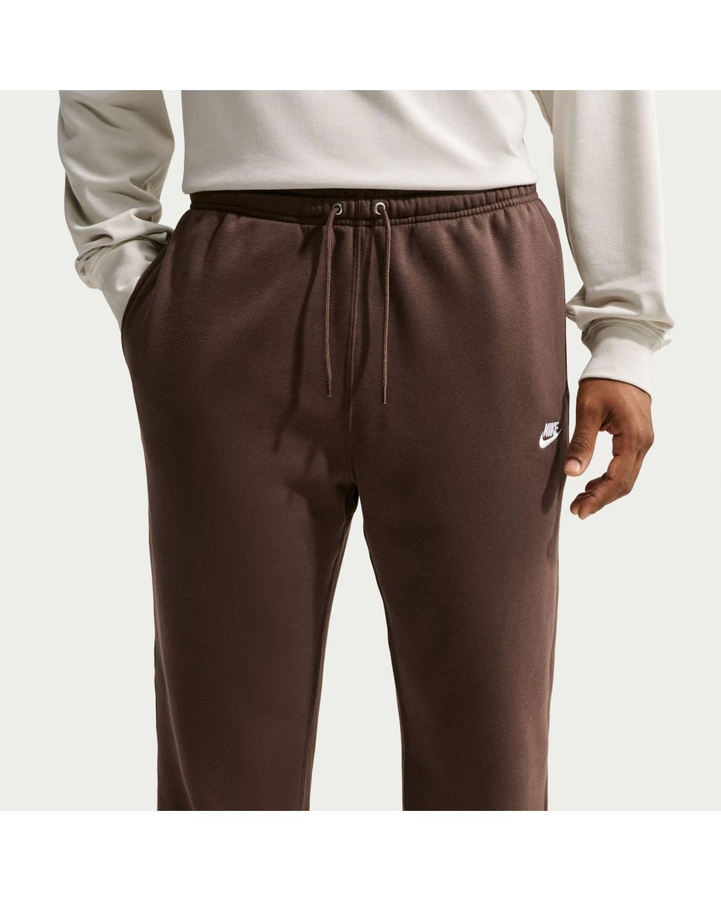 Nike Gray Sportswear Club Fleece Jogging Pants for men