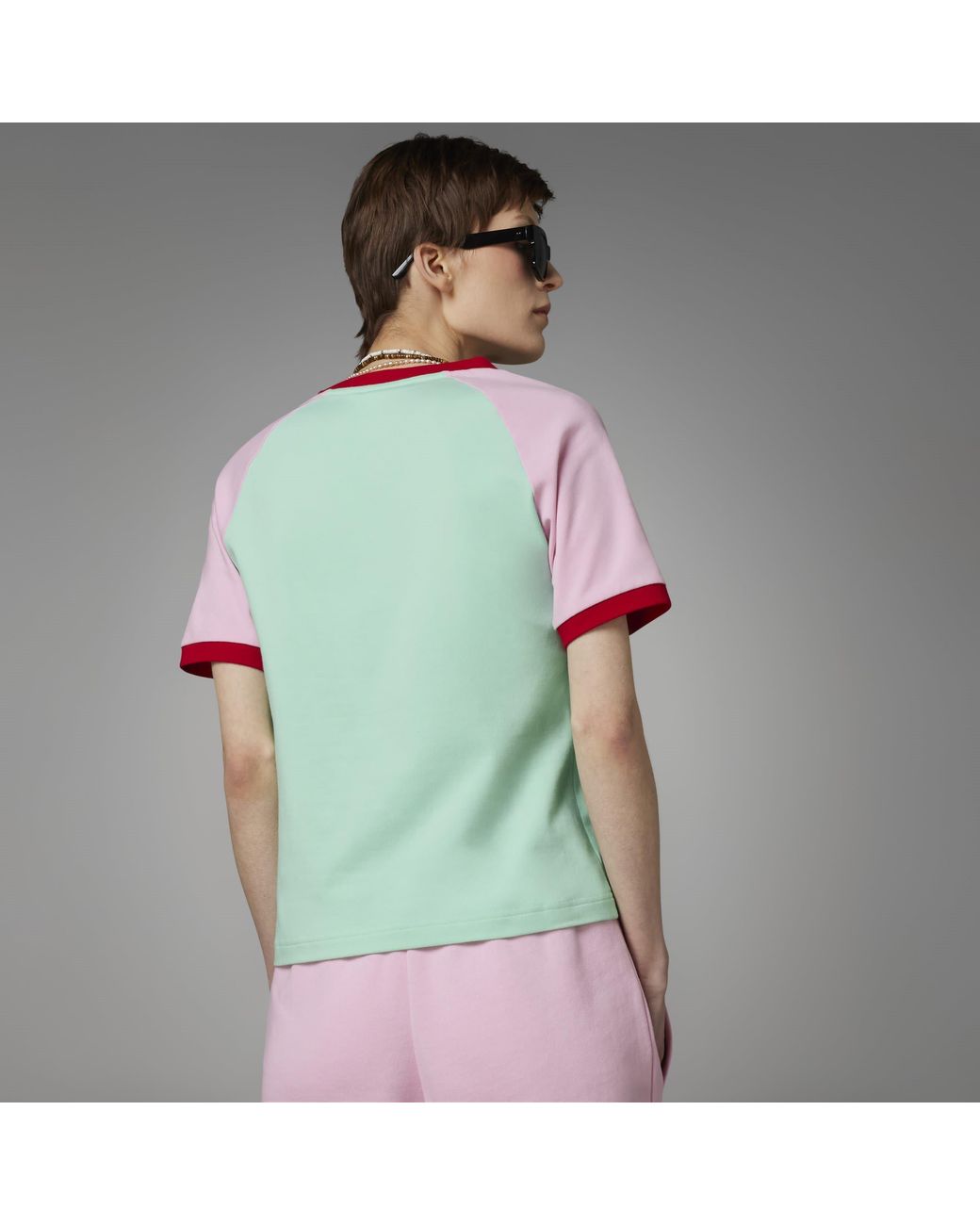 Adidas Originals Blue V-Neck T-Shirt