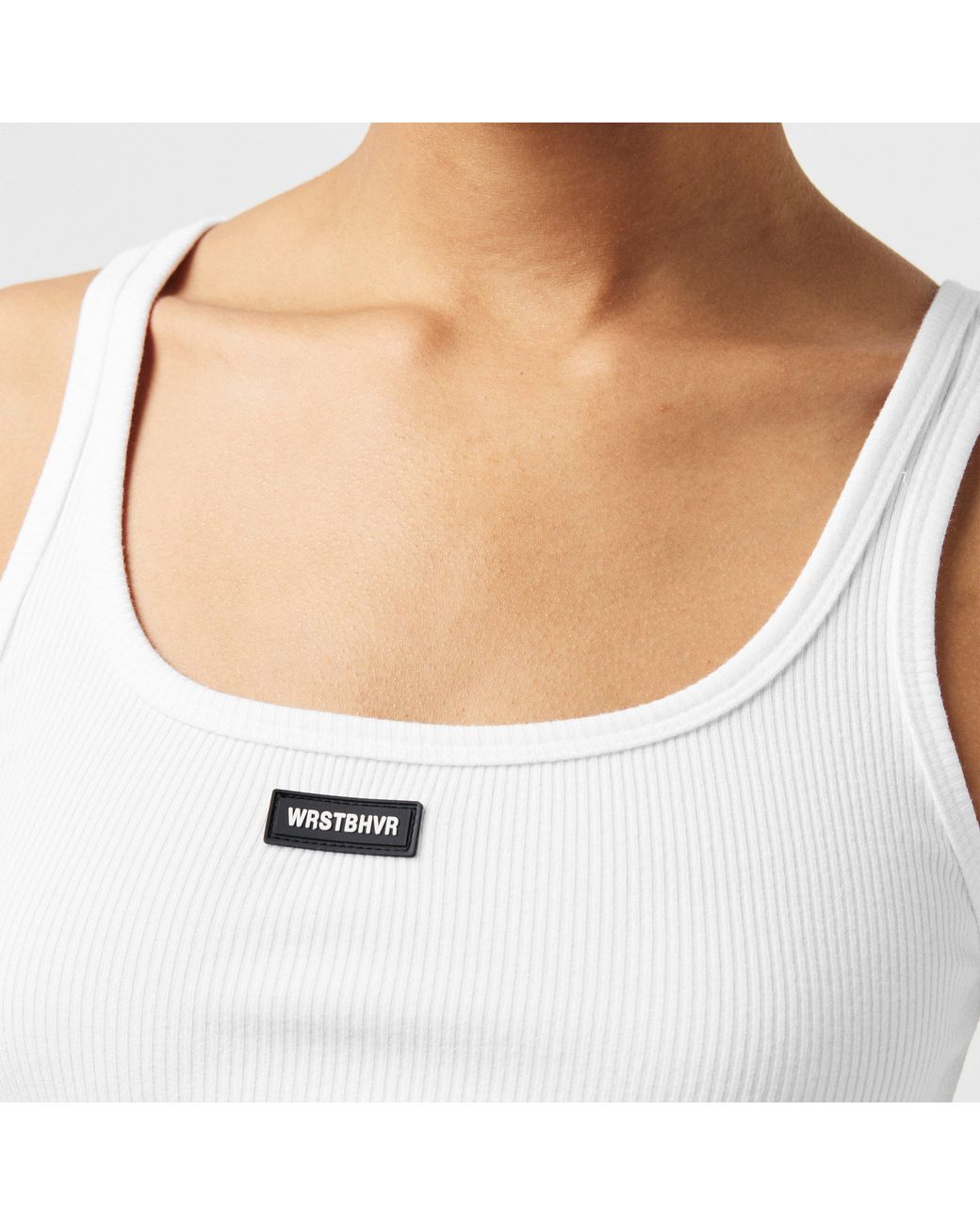 WRSTBHVR White Worst B Jetty Strappy Crop Top