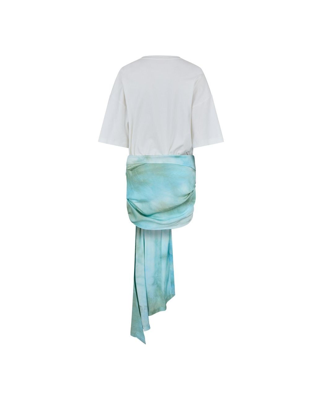 Off-White c/o Virgil Abloh Blue Draped Mini Dress