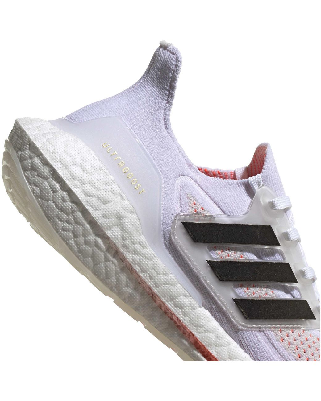 Adidas White Ultraboost 21 Running Shoes
