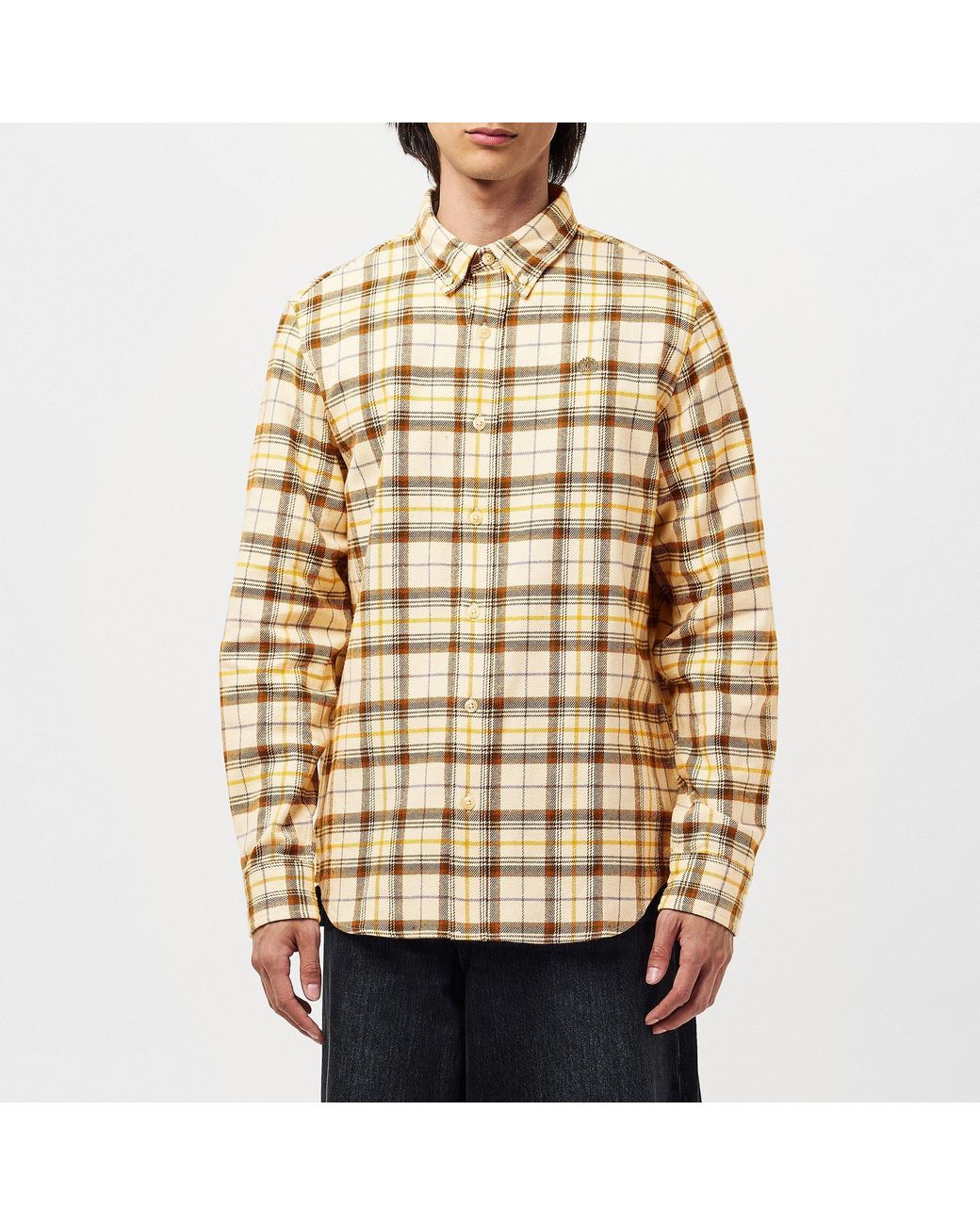 Timberland Metallic Midweight Flannel Check Shirt Angor for men