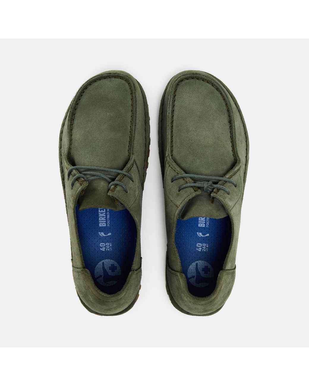 Birkenstock Green Utti Lace Boat Shoes