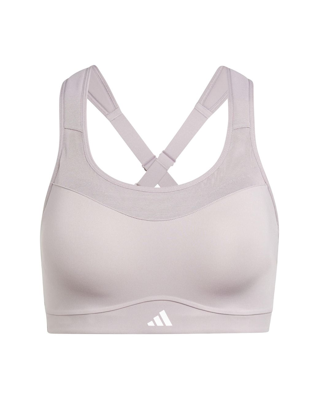 Adidas Gray Medium Impact Sports Bra
