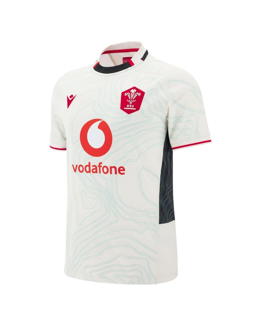 MACRON White Wales Rugby Union Away Shirt 2025 Adults for men