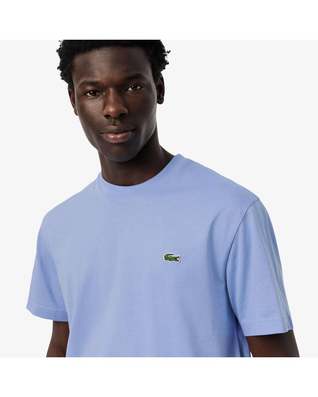 Lacoste Blue Regular Fit Small Logo T-Shirt for men