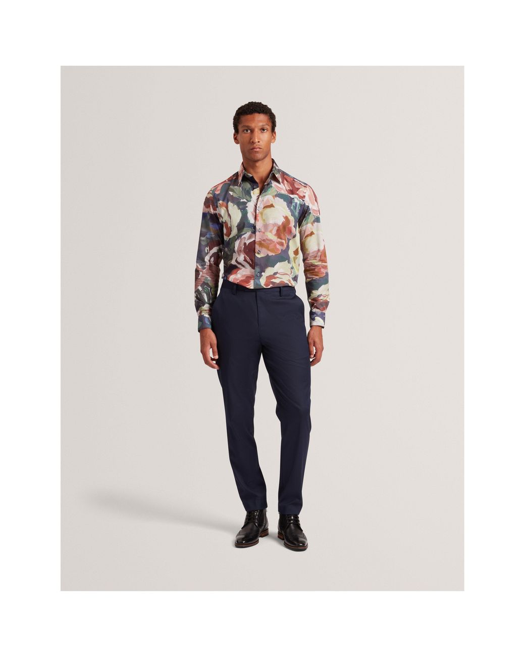 Ted Baker Multicolor Floral Long-Sleeve Patterned Shirt for men