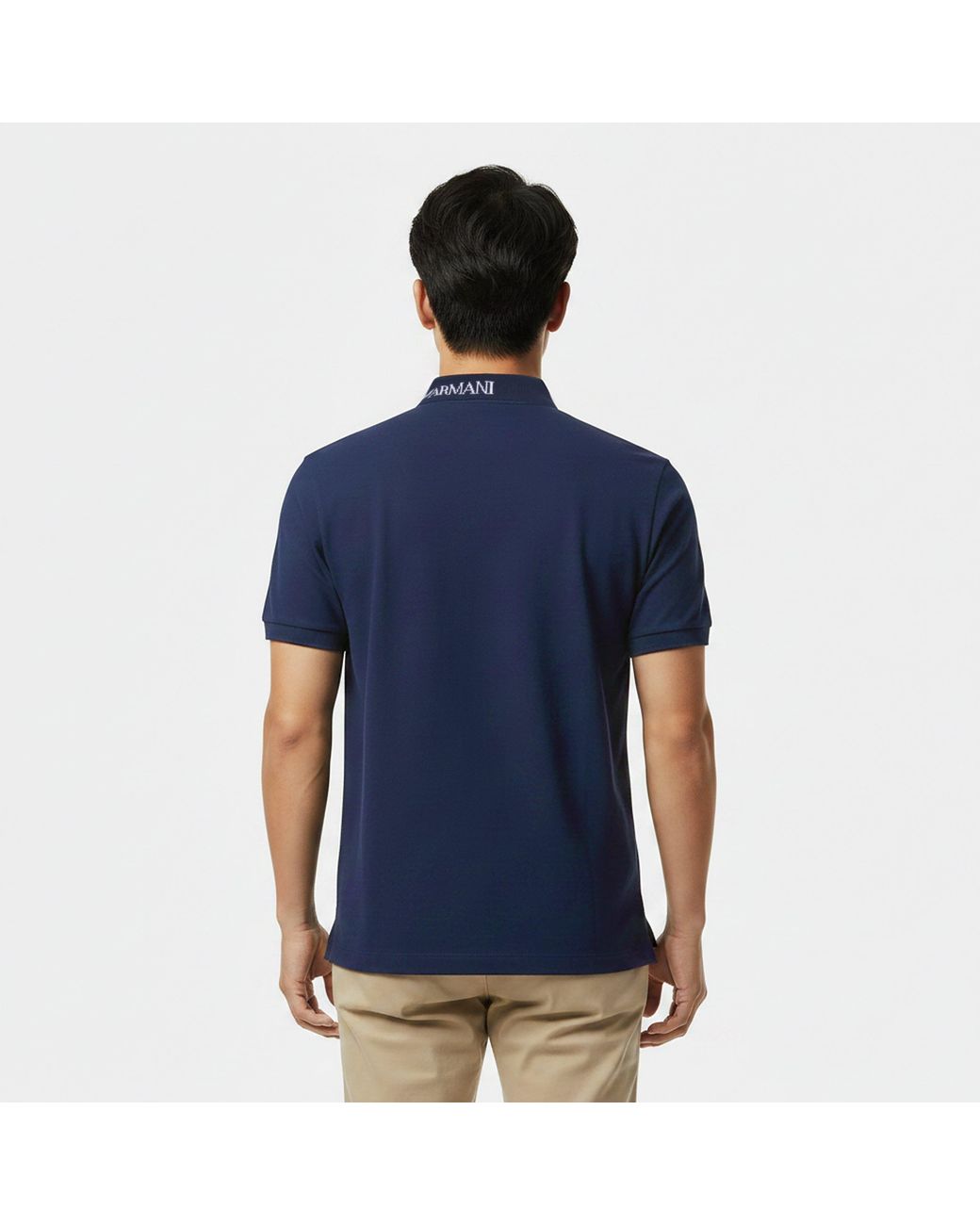 Emporio Armani Blue Short Sleeve Polo Shirt for men