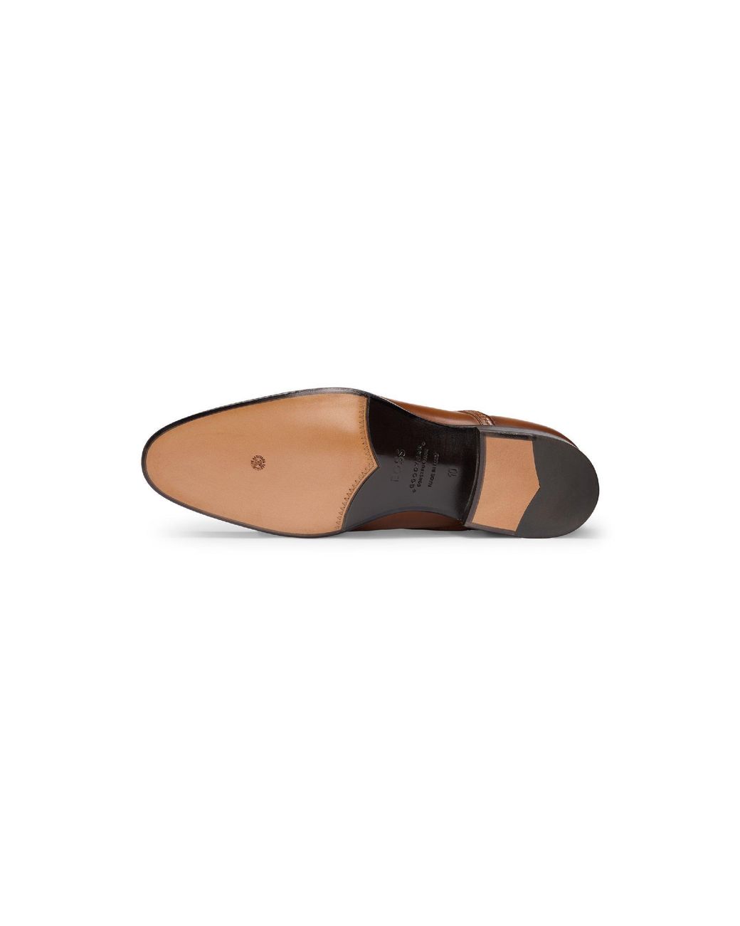Boss Brown Derby Shoes for men