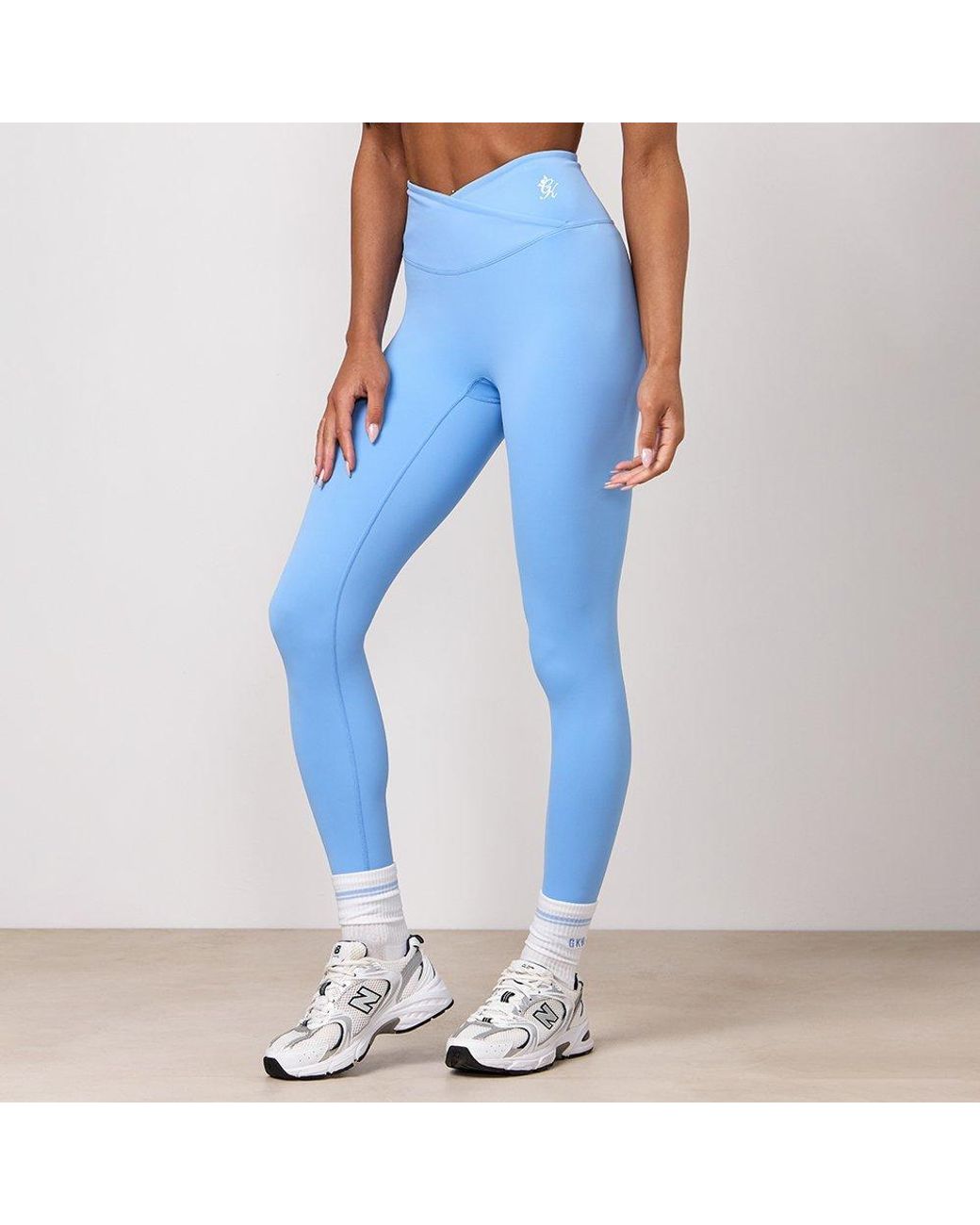 Gym King Blue 365 Wrap Over Legging
