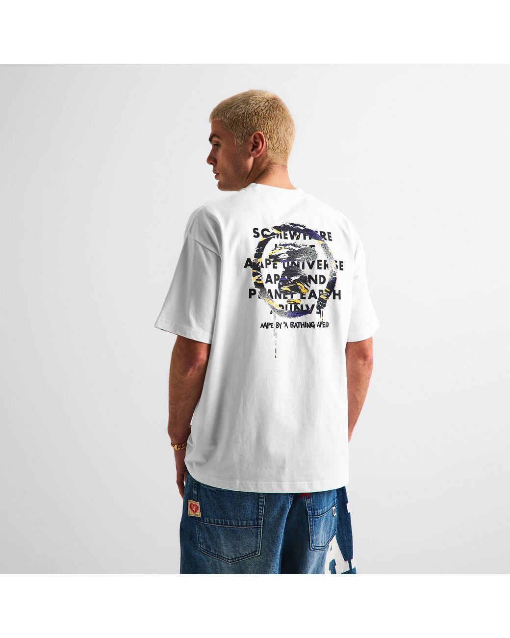 Aape White Somewhere Tee Sn63 for men
