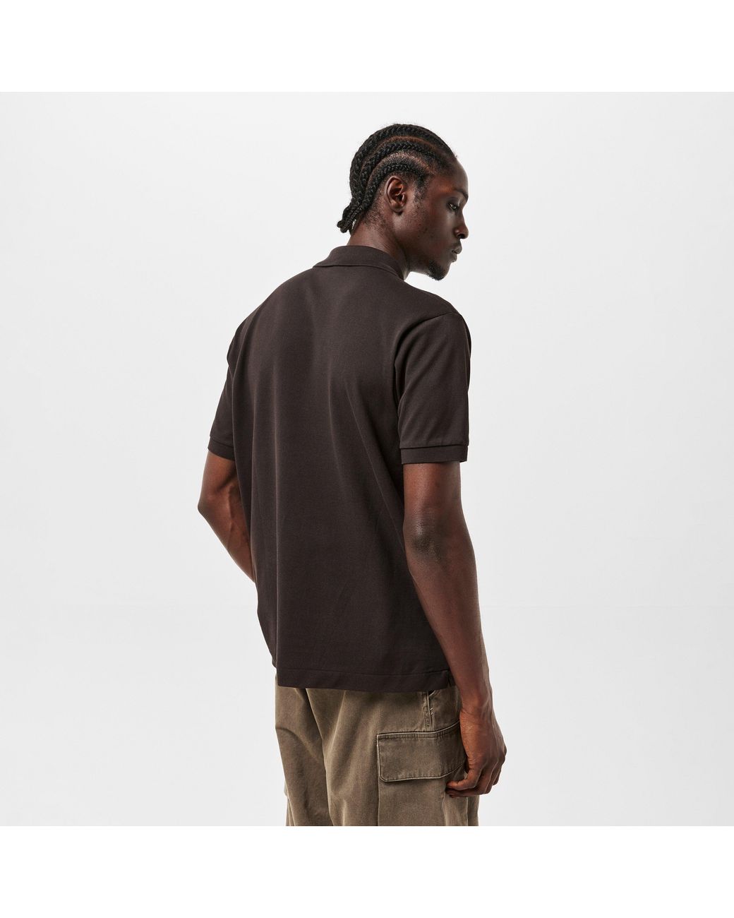 Lacoste Black Classic Short Sleeve Polo Shirt for men