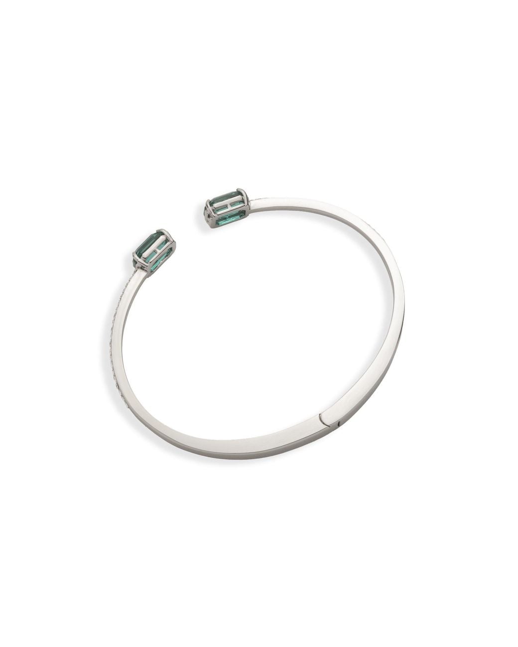 Ralph Lauren Blue Boxed Pave Cuff Bangle