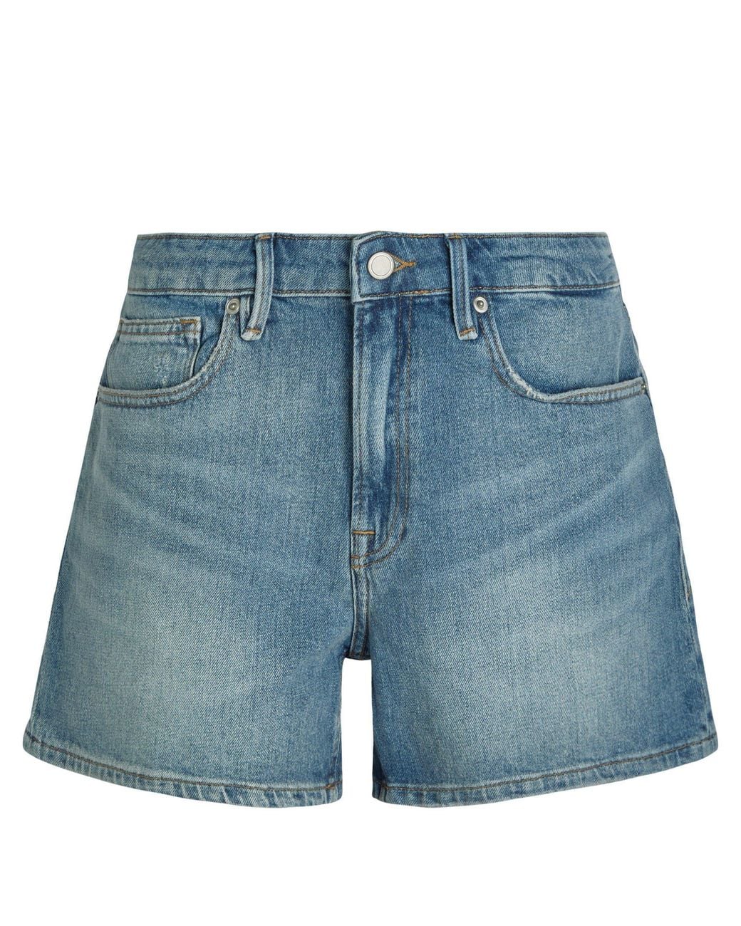 GOOD AMERICAN Blue Denim Shorts