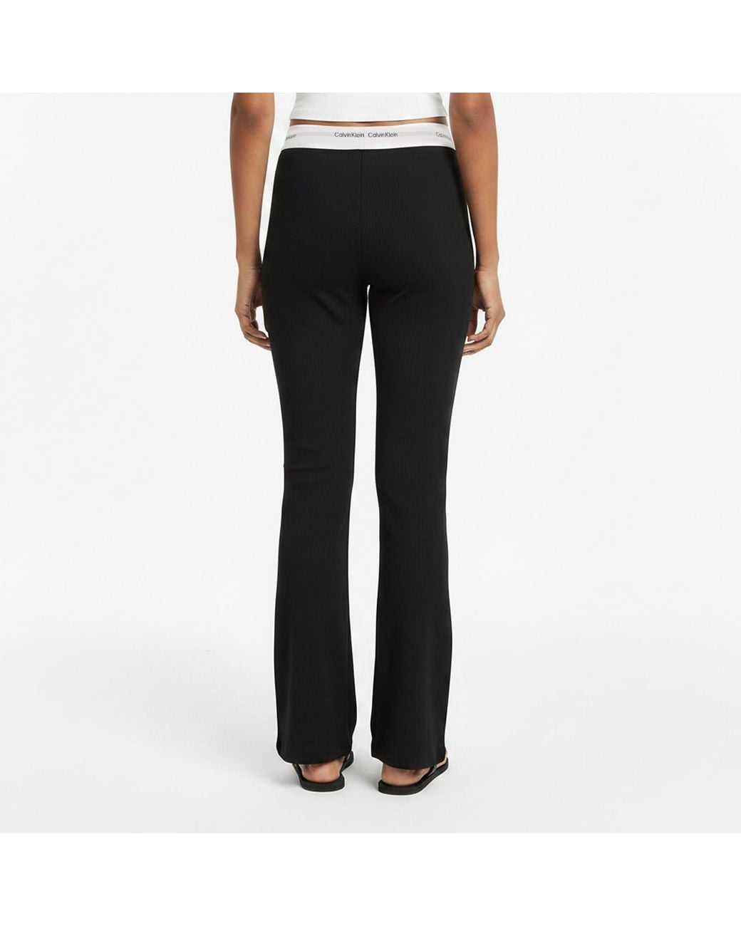 Calvin Klein Black Open Hem Jersey Joggers