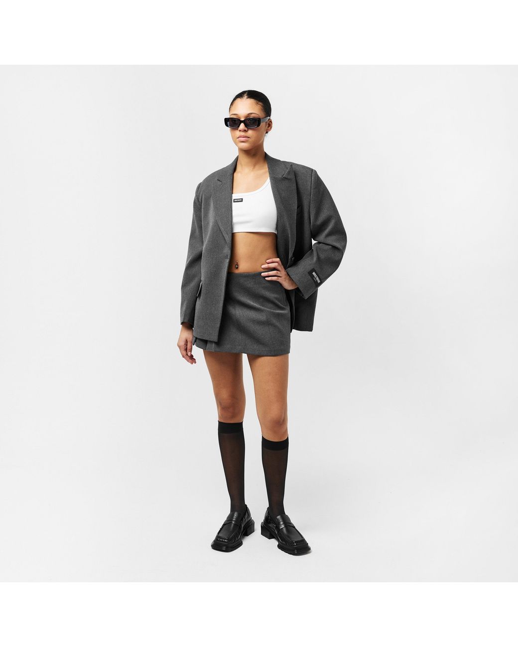 WRSTBHVR Gray Tailored Blazer