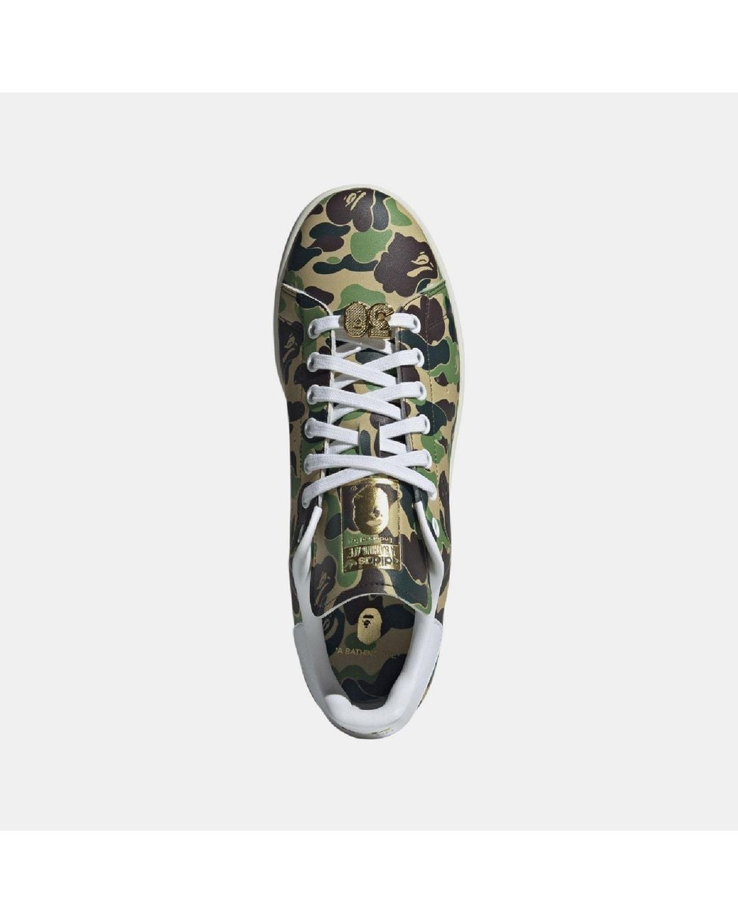 Adidas Green Bape Stan Smith Shoes for men
