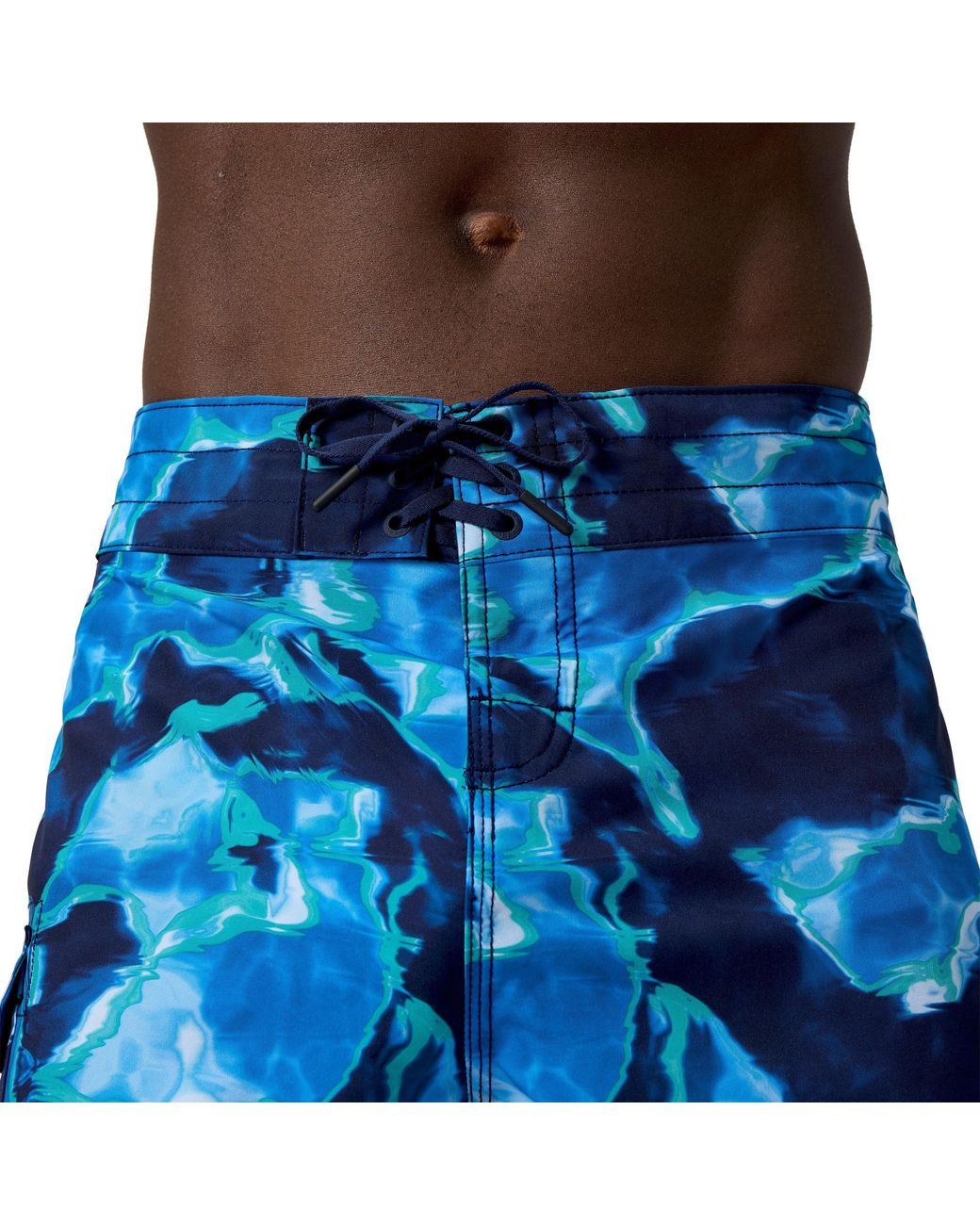 Speedo Blue Lookout Print Swimming Trunks for men