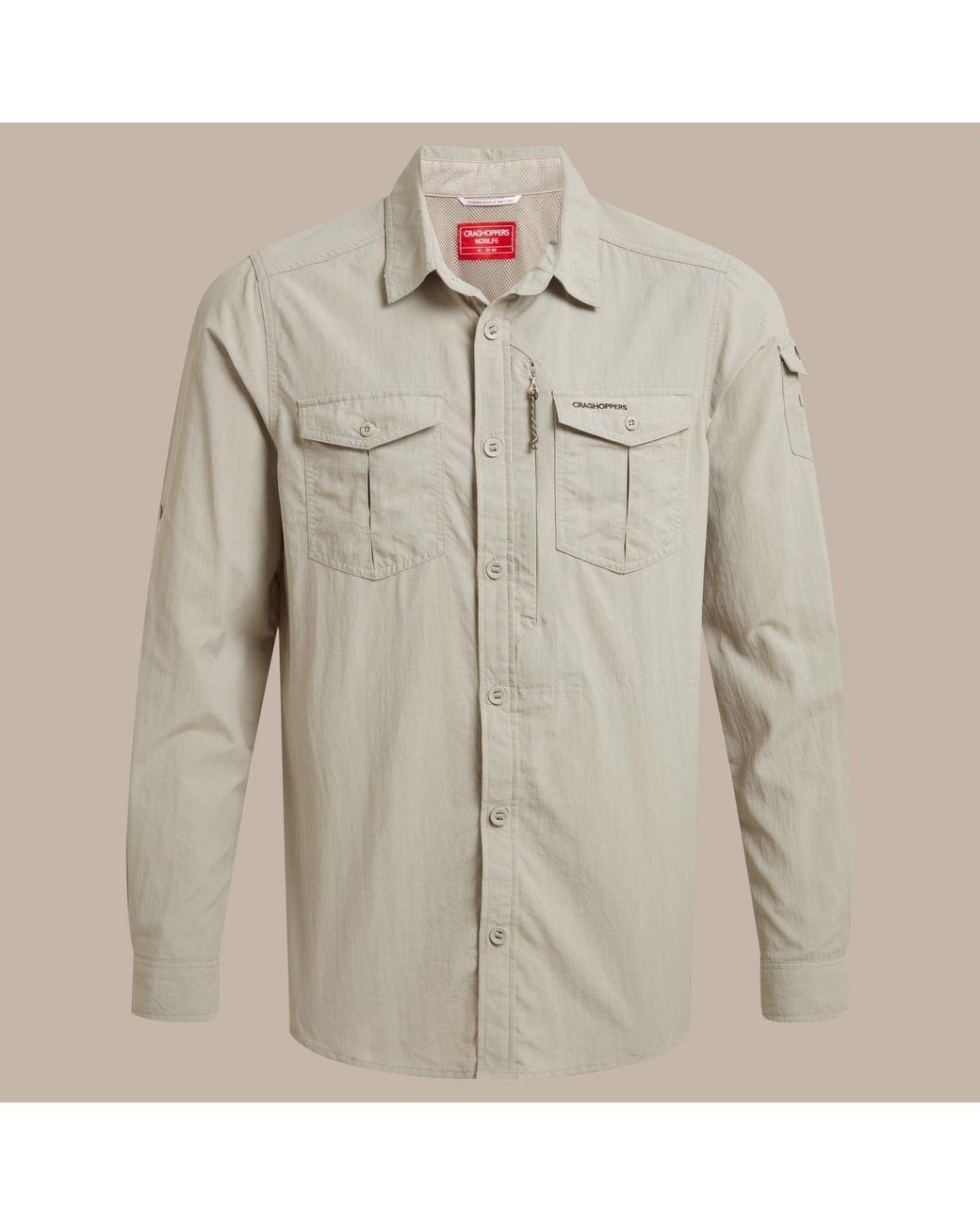 Craghoppers Brown Nosilife Adventure Iii Quick-Drying Shirt for men