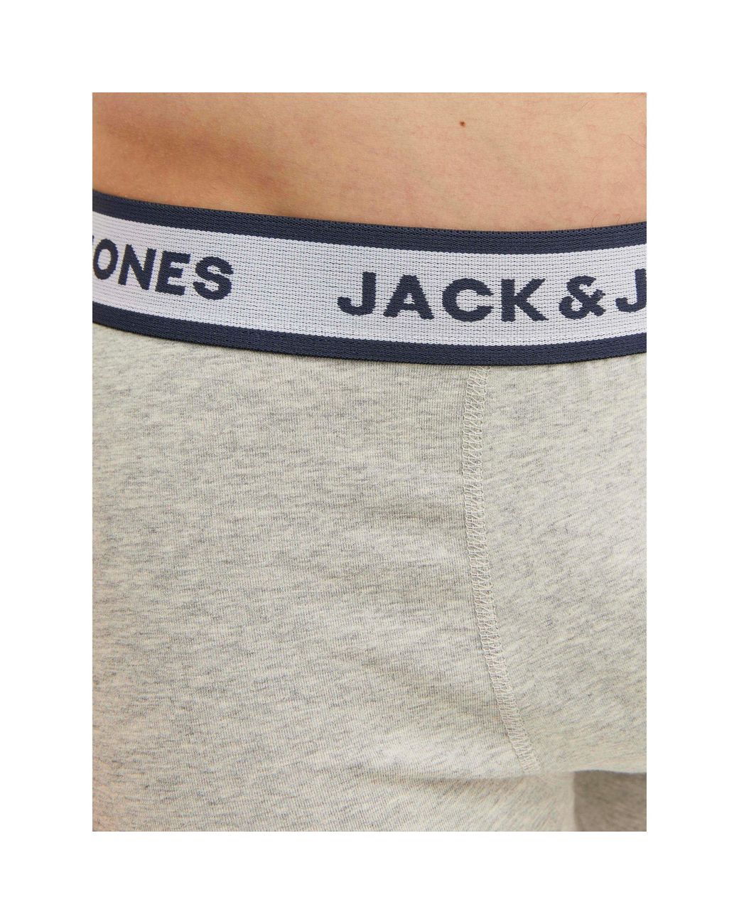 Jack & Jones Blue Jack 3-Pack Solid Boxer Briefs Plus Size for men