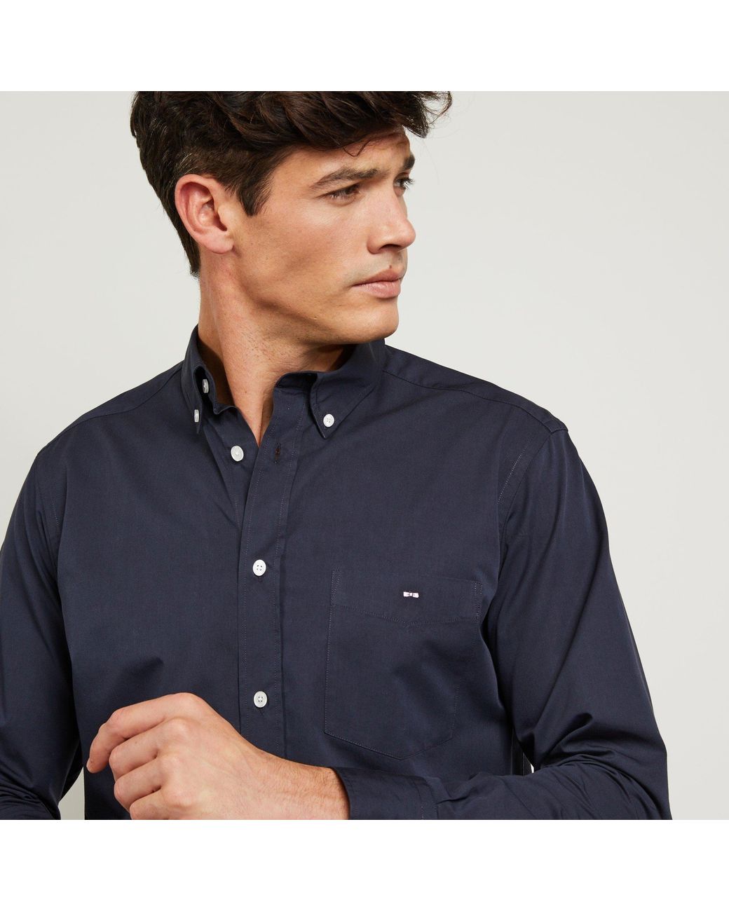 Eden Park Blue Pain Light Shirt for men
