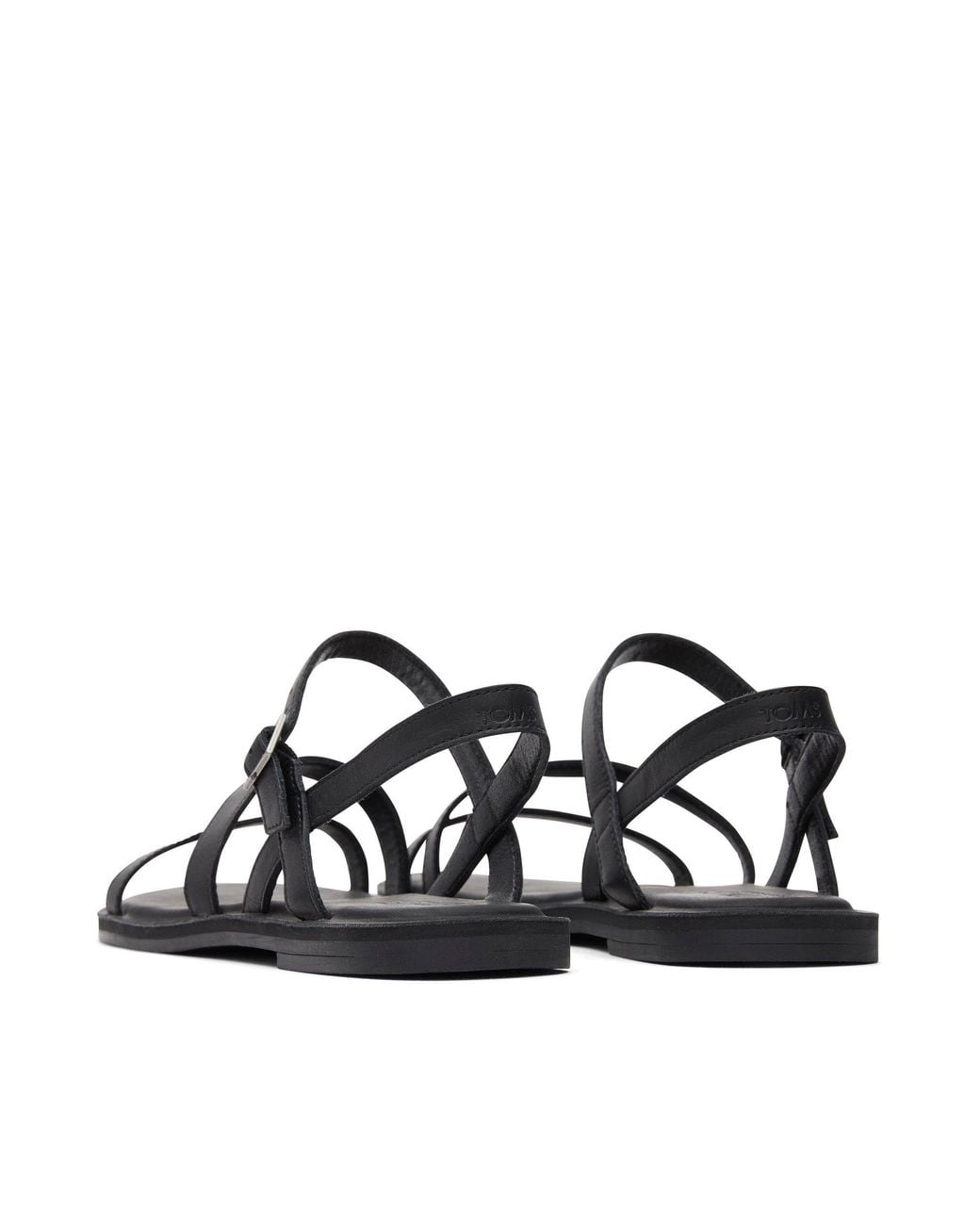 TOMS Black Flat Sandals