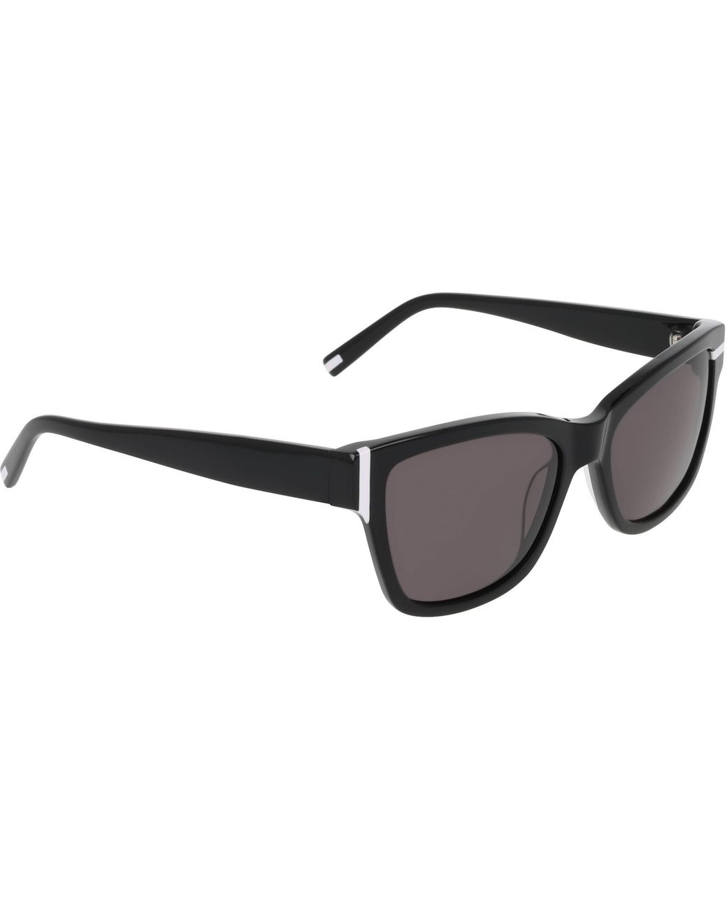 DKNY Black Modified Rectangle Sunglasses