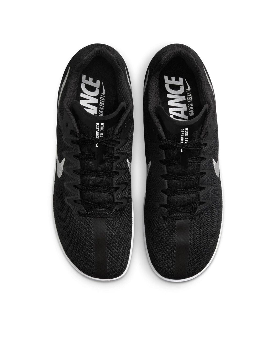 Nike Black Zoom Rival Distance Track Running Spikes for men