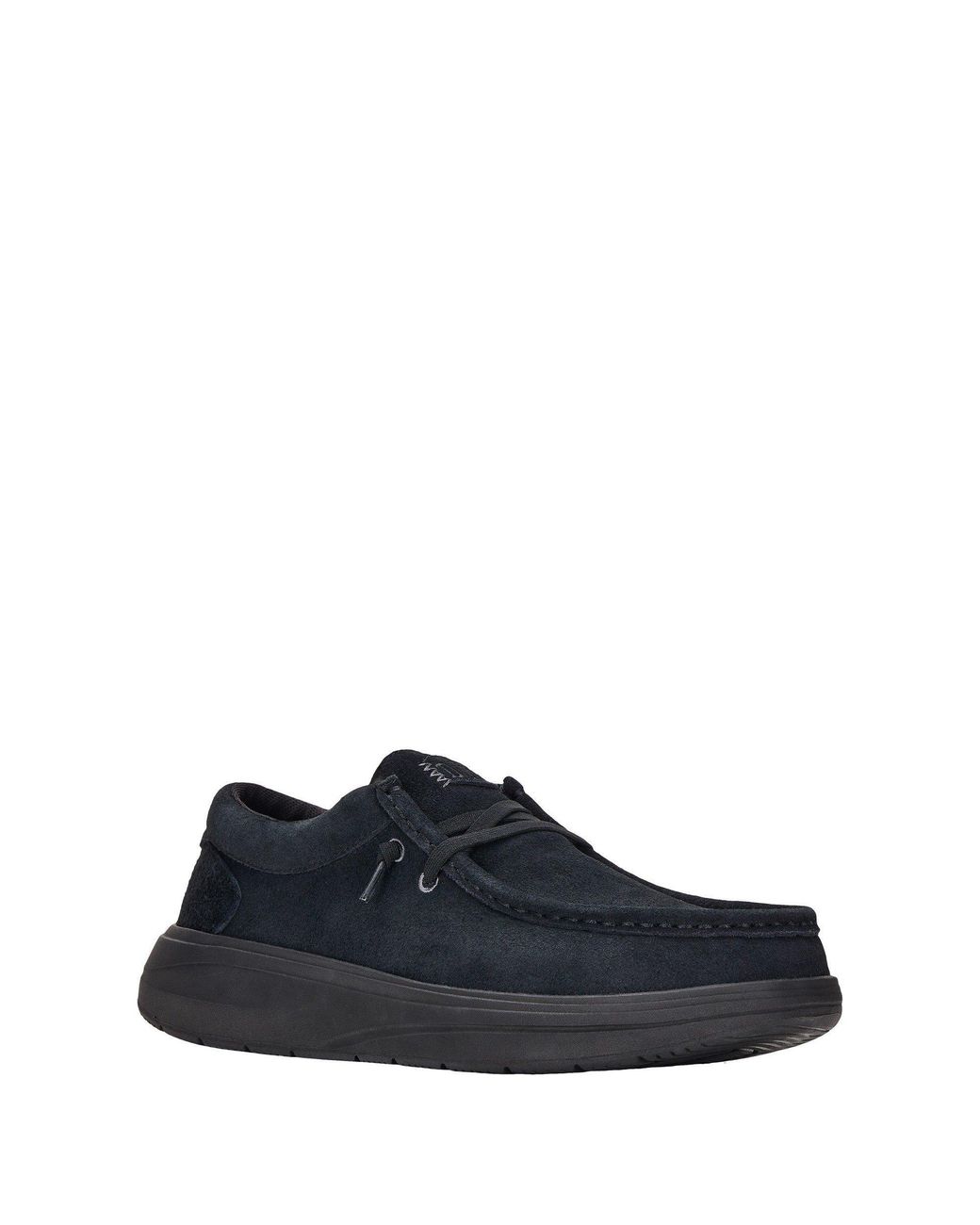 HeyDude Blue Wally X Suede Trainers for men
